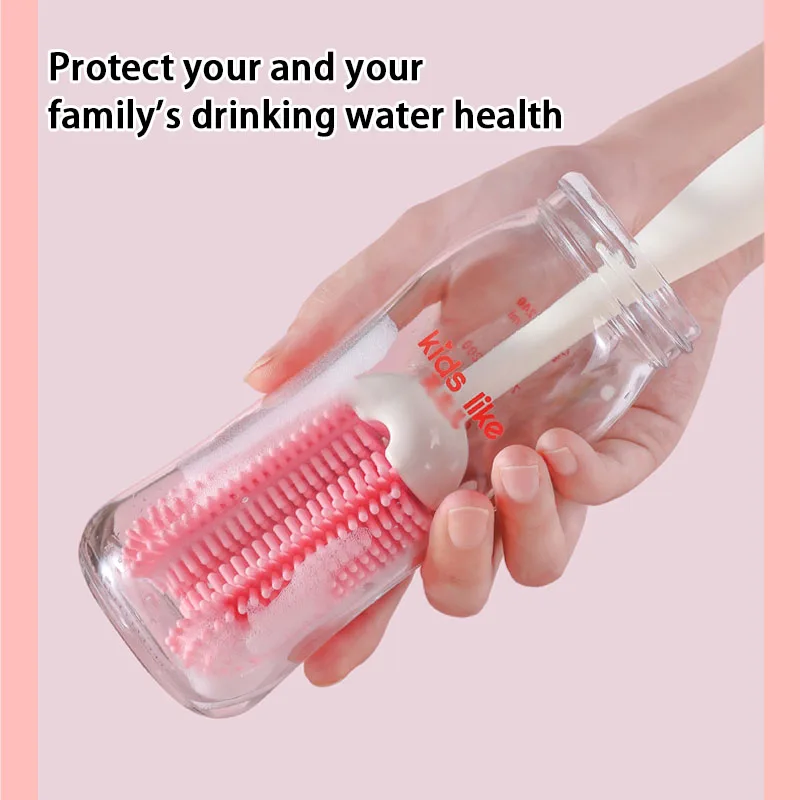 

1PCS Extended Long Handle Bottle Brush Multi-Purpose Deep Cleaning Round Head Brush for Home Baby Glass Bottle Clean Tools