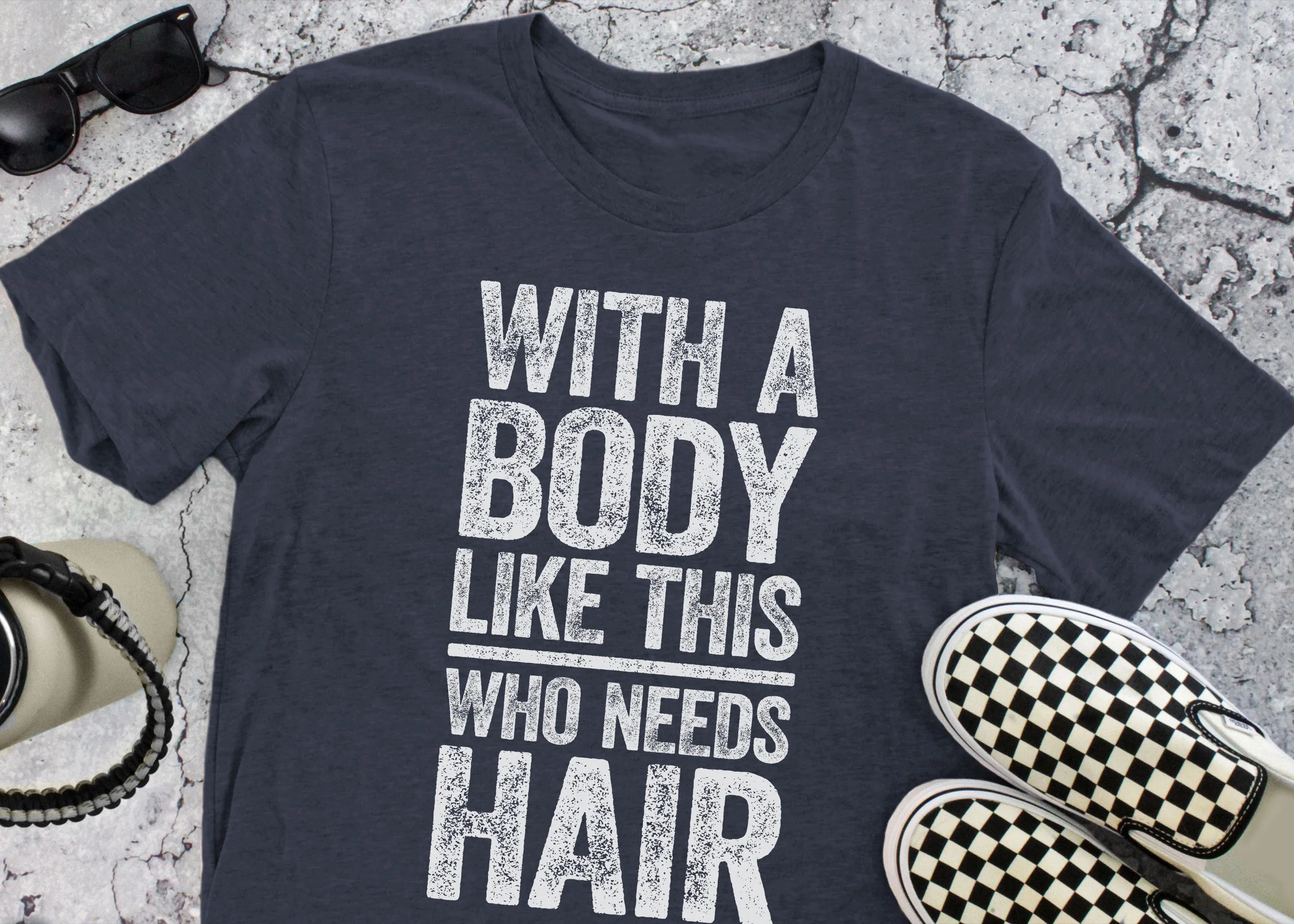 

Funny Mens Bald Dad T Shirt With A Body Like This Who Needs Hair T Shirt Autumn Men Women Clothing Fashion 100% Cotton Tops Tee