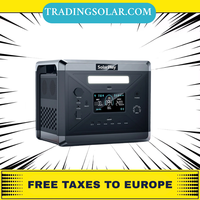 SOLARPLAY Camping Portable Power Station Solar Generator 2400W 2160WH AC-Steckdosen 12 Output Ports Fully Charged In 1.5 Hours