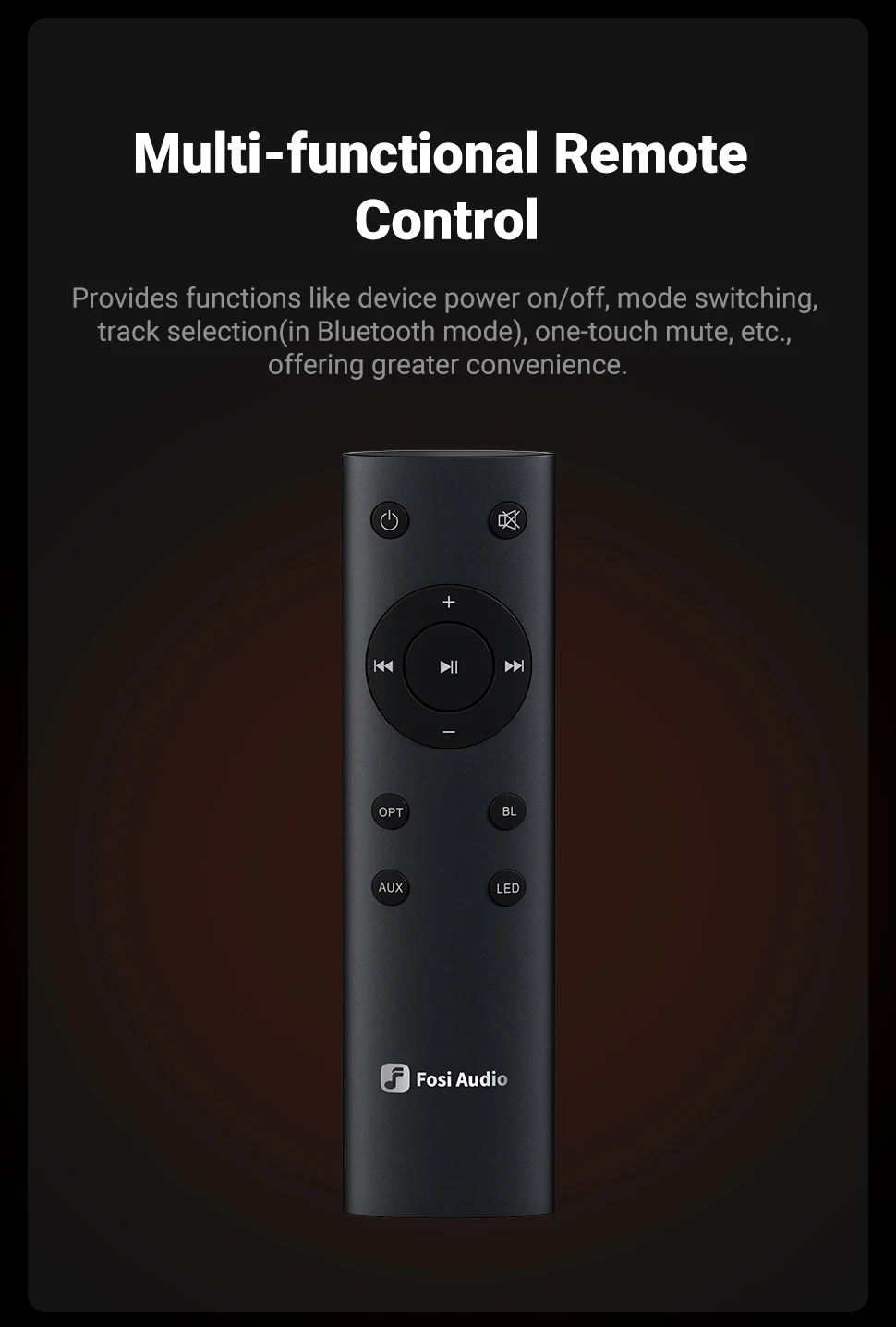 Fosi Audio HT4S Bluetooth 4.1 Heim-Sound-Verstärker, Mini-Desktop-Verstärker mit TPA3116 und Bass-Höhen-Steuerung für Lautsprecher-Subwoofer – Detail 12