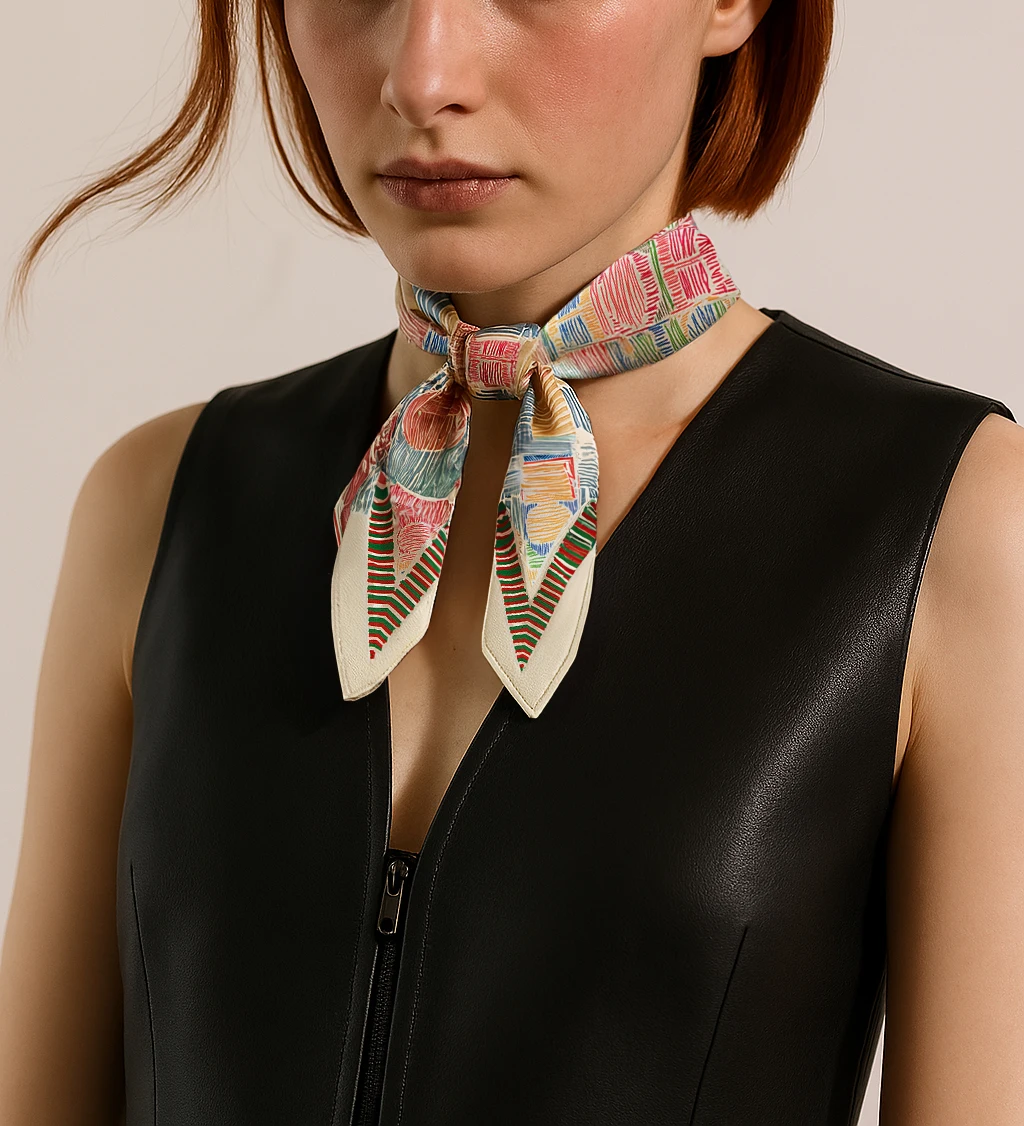 

60-30cm Fashion CHARMING New Women Twill Decorative Ribbon Small Scarf Binding Bag Handle Ribbon Hair Band Small Scarf Headband