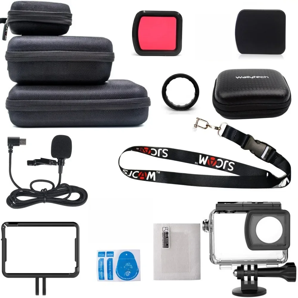 Oryginalna osłona obiektywu/folia ochronna na ekran/filtr UV/torba/wodoodporna obudowa do nurkowania/kamera sportowa SJCAM SJ8 Pro/Plus Clownfish — zdjęcie 2