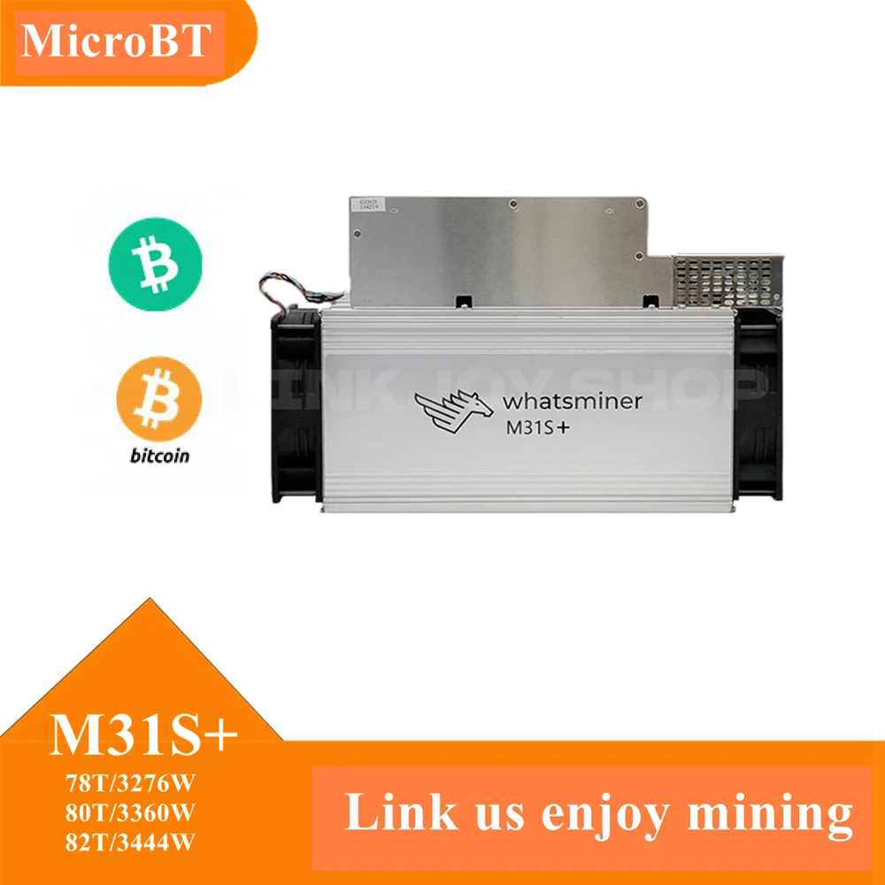 Whatsminer M31s + 82th 3444w 80th 3360w 78th 3276w Bitcoin 알고리즘 Asic 암호화 기계, 수익률 Btc Miner PSU 포함