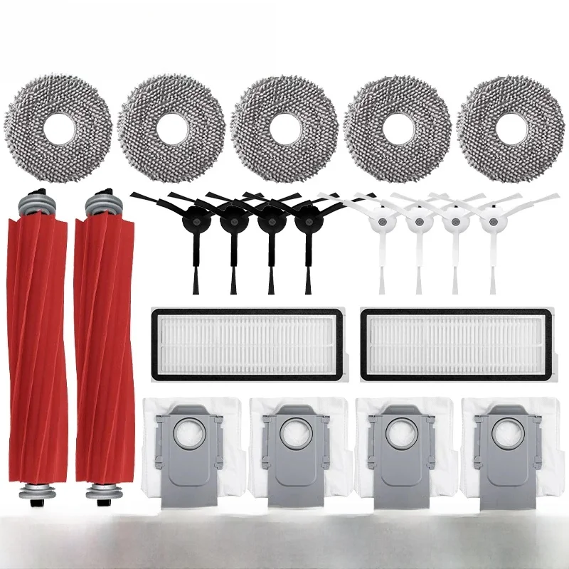 Roborock Q Revo MaxV/Q Revo S/Q Revo Pro Robot aspirateur accessoire bolsa de polvo Cepillo côté principal filtro Hepa paños de