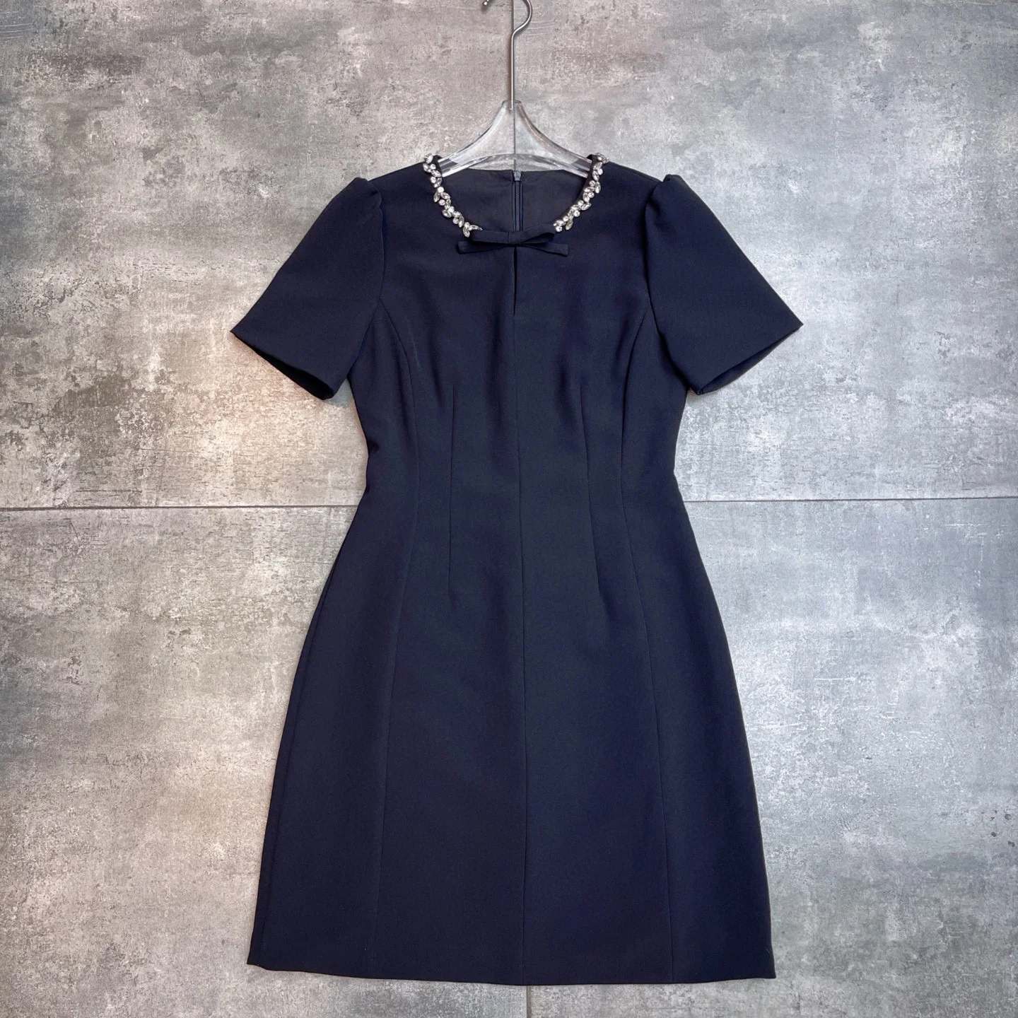 

Spring summer elegant short sleeve cocktail dress