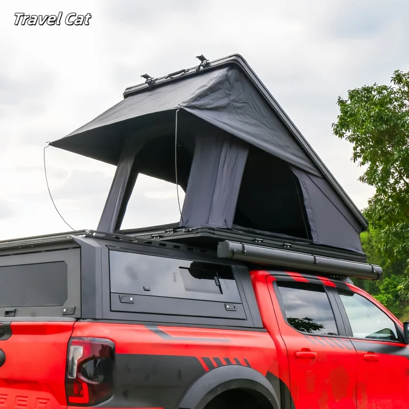 

Travel Cat 1-3 Person Light Shell Camping Outdoor Car Rooftop Tent Triangle Type of Car Roof Top Tent