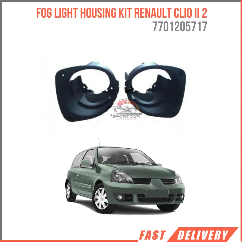 Voor Hatchback Mistlicht Behuizing Kit Renault Clio Ii 2 Hoge Kwaliteit Redelijke Prijs Zwarte Kleur 7701205717