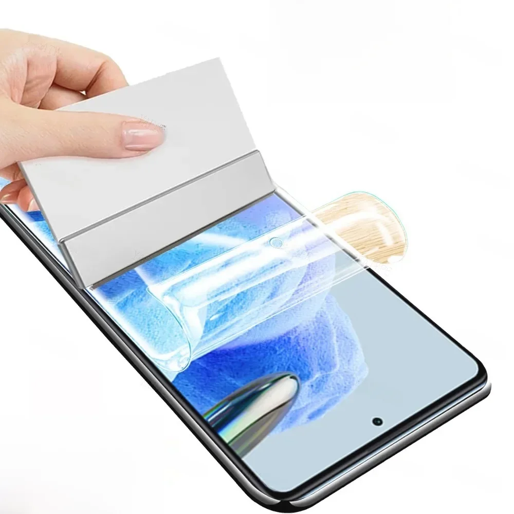 5 SZTUK Folia hydrożelowa do Xiaomi Redmi 12 4G/5G Ochraniacze ekranu Note 12 12S 12T 12R 12 Pro Plus Folia przednia telefonu — zdjęcie produktu 7