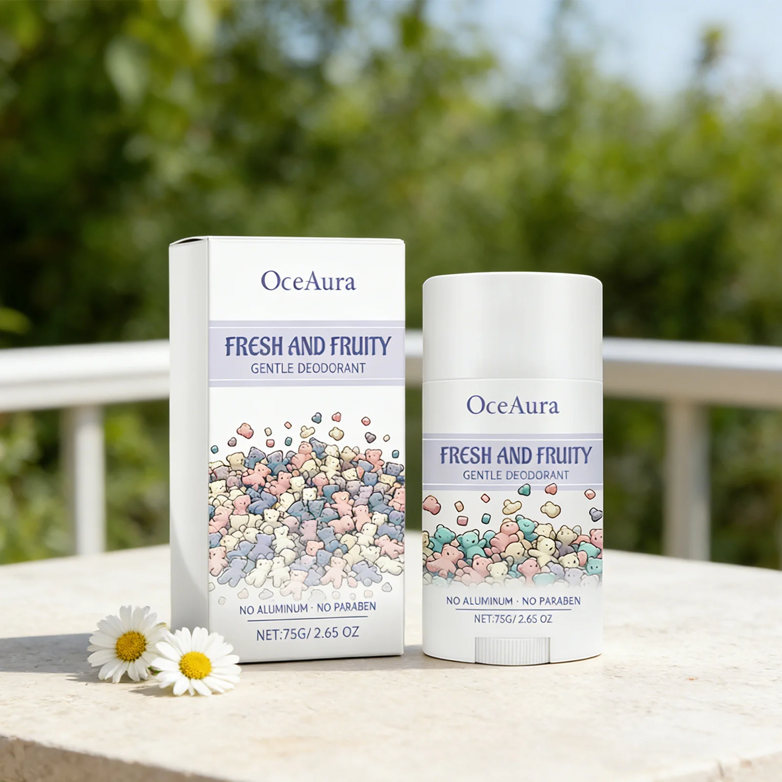 

OCEAURA 75G Нежный дезодорант, эффективно устраняет запах тела, освежающая нежирная текстура, для подмышек, стоп и других зон.