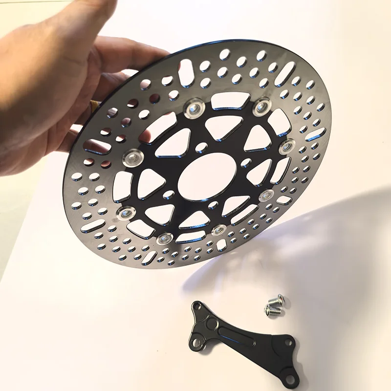 

Плавающий дисковый тормоз общего назначения для мотоцикла, алюминиевый сплав с ЧПУ, 4 отверстия, размер 255x55, для повышенной производительности торможения