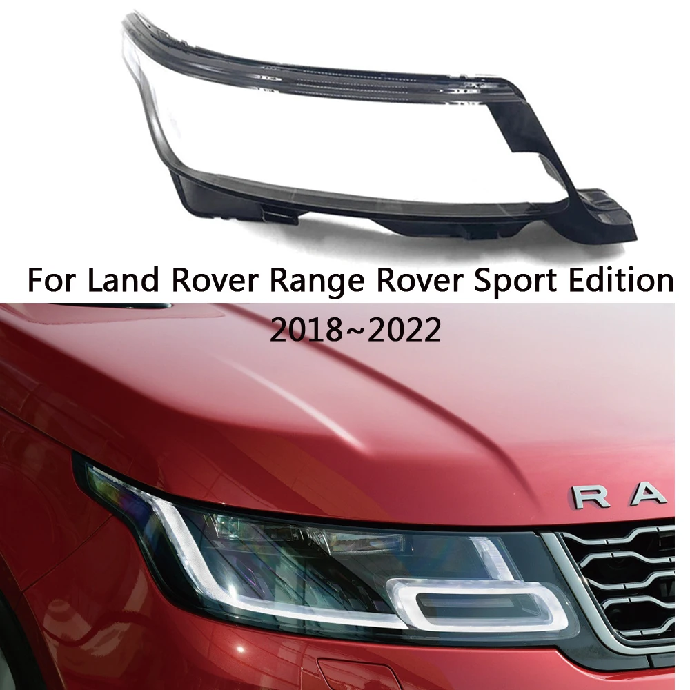 For Land Rover Range Rover Sport Edition 2018 2019 2020 2021 Car Headlight Cover Front Headlamp Lens House Lampshade Shell Glass