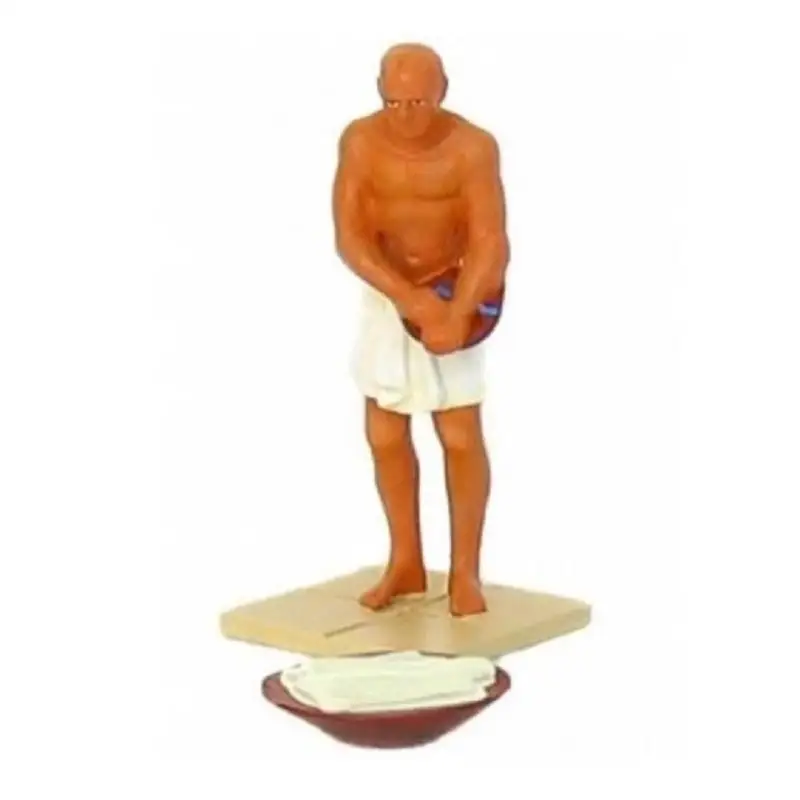 Delprado, Aeg005 Figurine en plâtre intégrée à un diorama peint à la main représentant un embalsameur égyptien, échelle 1:32, miniature, collection Scènes de l'Égypte ancienne, sans emballage, l'emballage original sous blister peut être froissé
