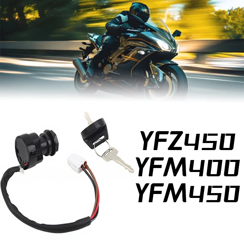 

Ignition Key Switch For Yamaha YFZ450 YFM400 YFM450 YFM45F ATV Quad Bike Off-Road Motorcycle Replacement Parts