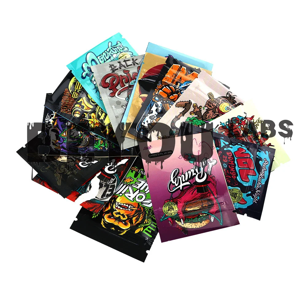 7x10CM Cartoon Zip Lock Bag Waterproof Reusable Empty Bags Food Cookie Storage Flat Opp Pouches Aluminum Foil Package Customize