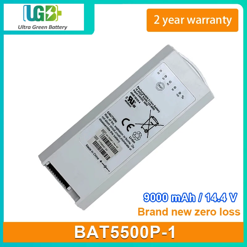 

UGB New battery For Nihon Kohden Orange Med NKV-550 BAT5500P-1 Medical Battery 9000mAh 14.4V 129.6Wh