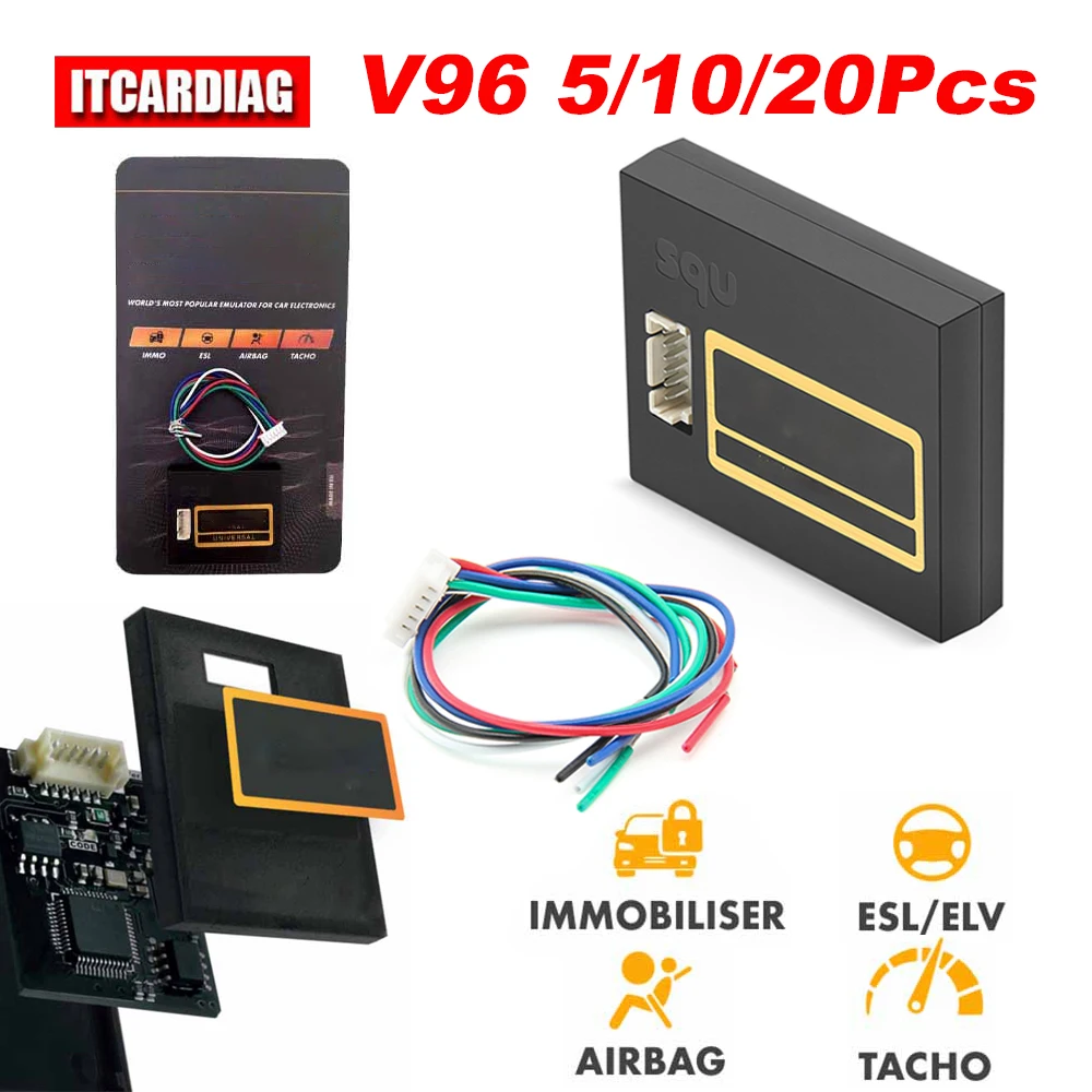 

V96 5/10/20Pcs Universal IMMO Off Emulator Juli CAN & K-Line Car Emulator Support Vag Group PSA Group for EDC15 EDC16 ME7 ECU