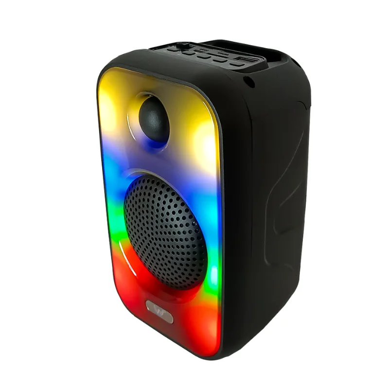 SKYTUR Mini Caixa de som Portátil Amplificada Puro LED RGB Som Potente USB TF Recarregável - Envio Rápido para todo o Brasil