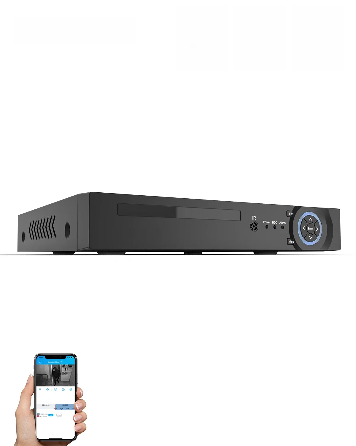 H.View 4K 8Ch Poe Nvr 8Mp Cctv Security System Gezicht Detectie H.265 Netwerk Surveillance Audio Video Recorder Voor Ip camera Xmeye onvif - afbeelding 2