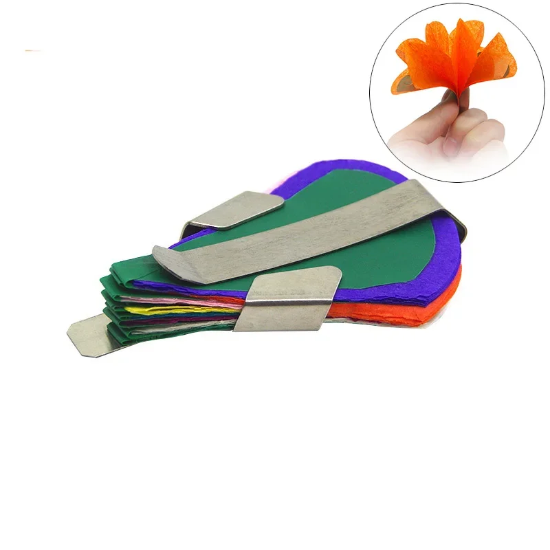 9 fleurs de printemps en papier du bout des doigts, tours de magie, main vide apparaissant, fleur, accessoires d'illusion de scène, accessoires de comédie