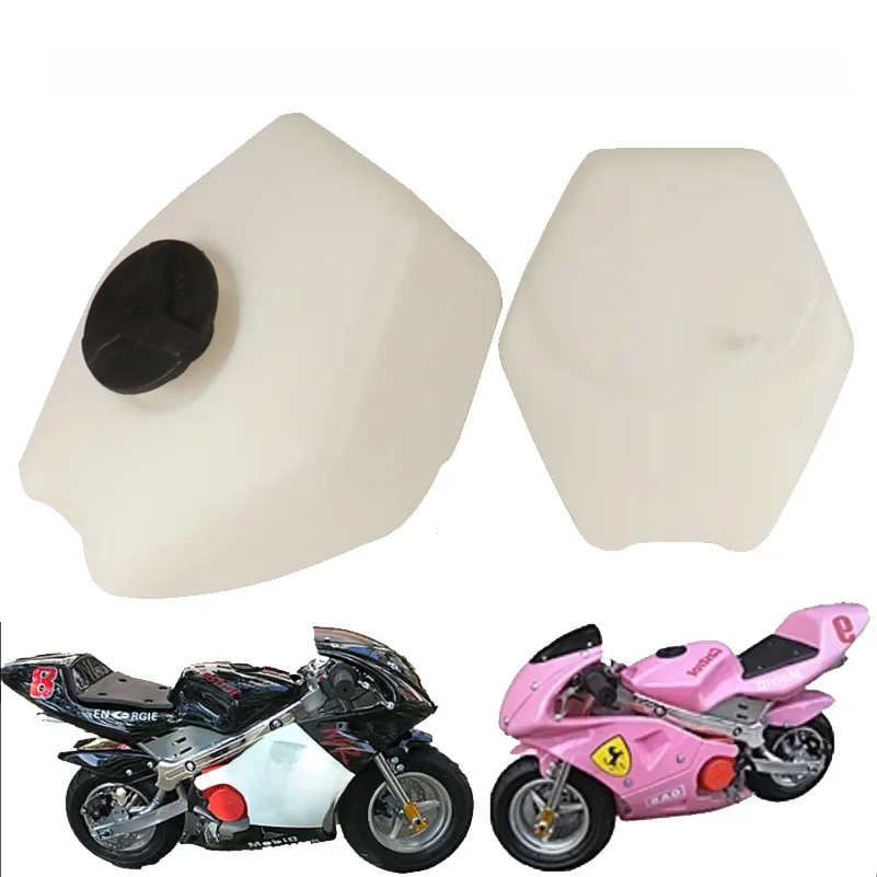 AliExpress Motorcycle Plastic Gas Fuel Petrol Tank With Cap For Chinese 47cc 49cc Two stroke Mini moto Race TV Kids Pocket Bike