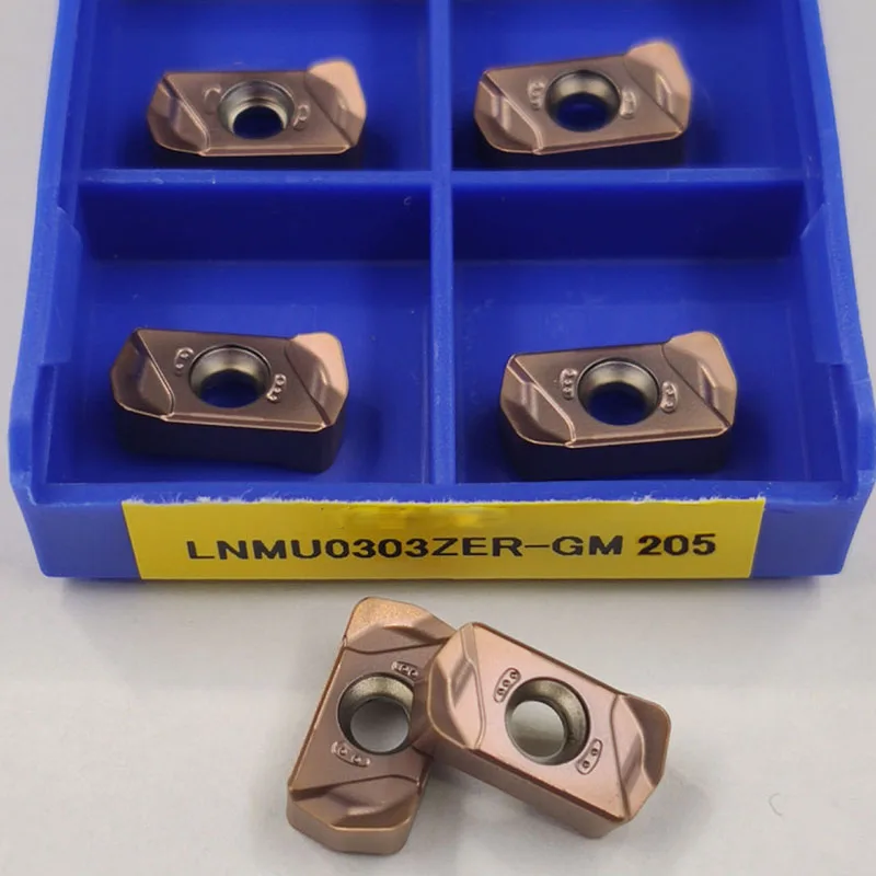 

LNMU0303ZER-GM 205 LNMU 0303ZER-GM 205 LNMU 0303ZER GM 205 Fast Feed Carbide Milling Inserts For Stainless steel