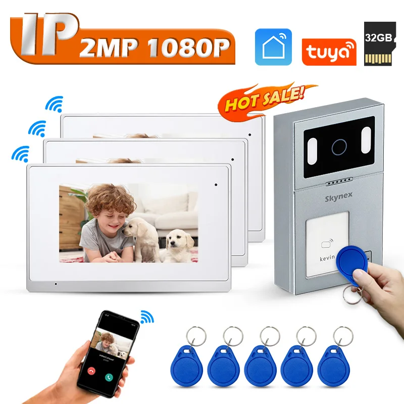 

Factory HD 1080P IP Tuya Smart Doorbell Video Communication Systems with CAT5/CAT6 Cable Connection