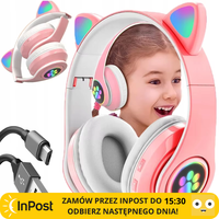 B39 WIRELESS HEADPHONES WITH BLUETOOTH RGB CAT EARS FOR CHILD