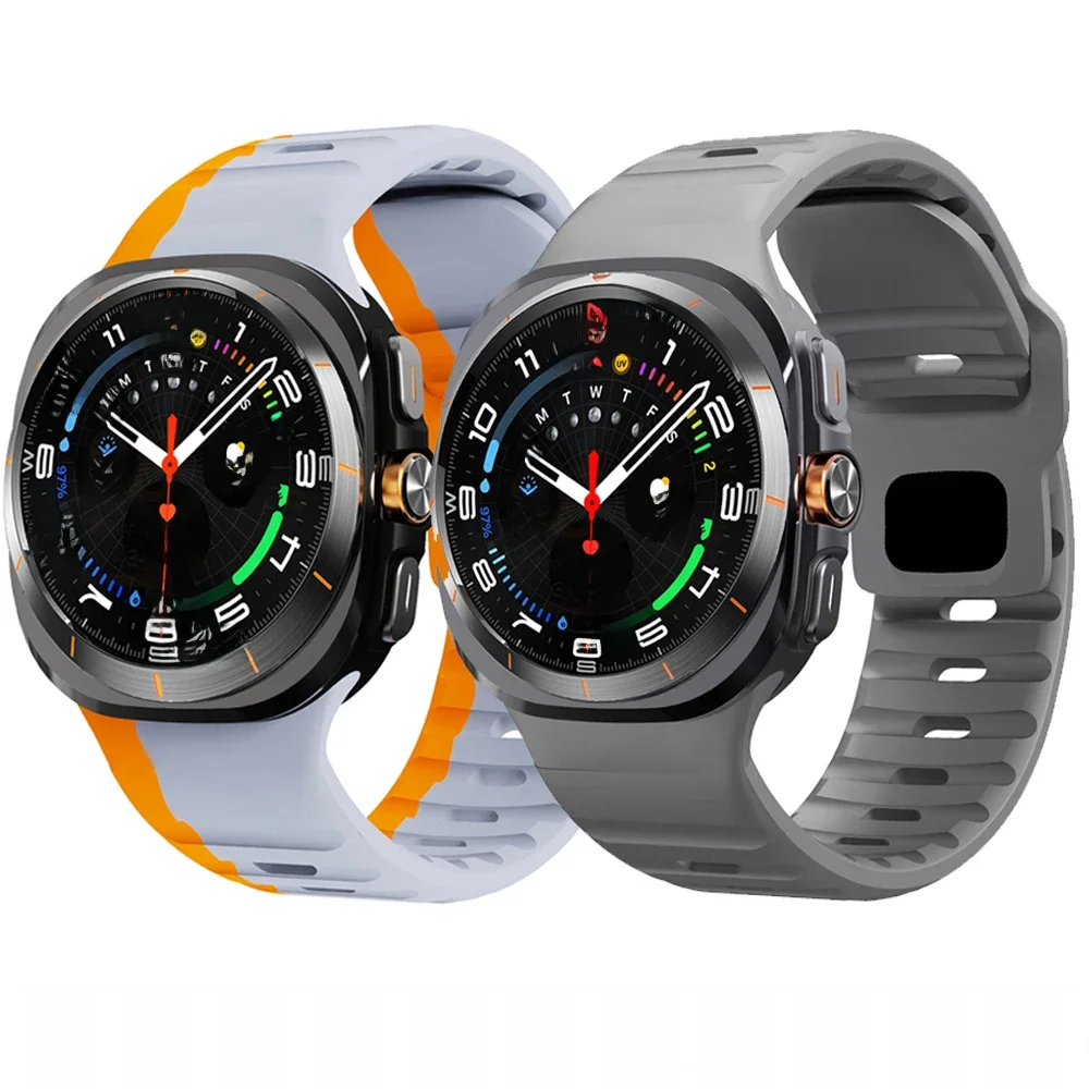 Silicone Sport Strap para Samsung Galaxy Watch, Ultra Band, Bracelet, Acessórios, 47mm, 47mm
