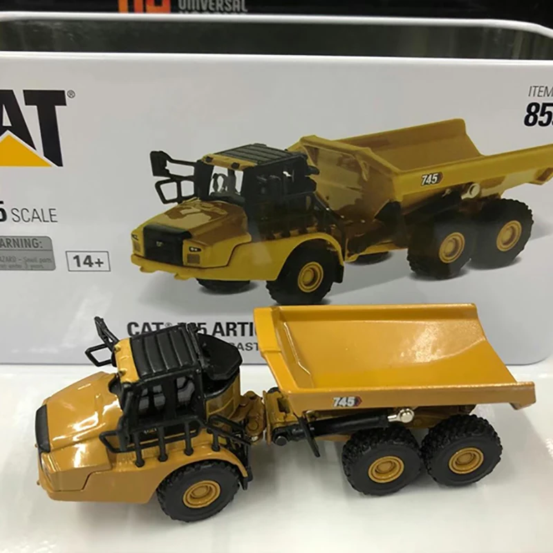 1:125 Scale CAT 745 Articulated Dump Alloy Construction Vehicle Truck Model 85548