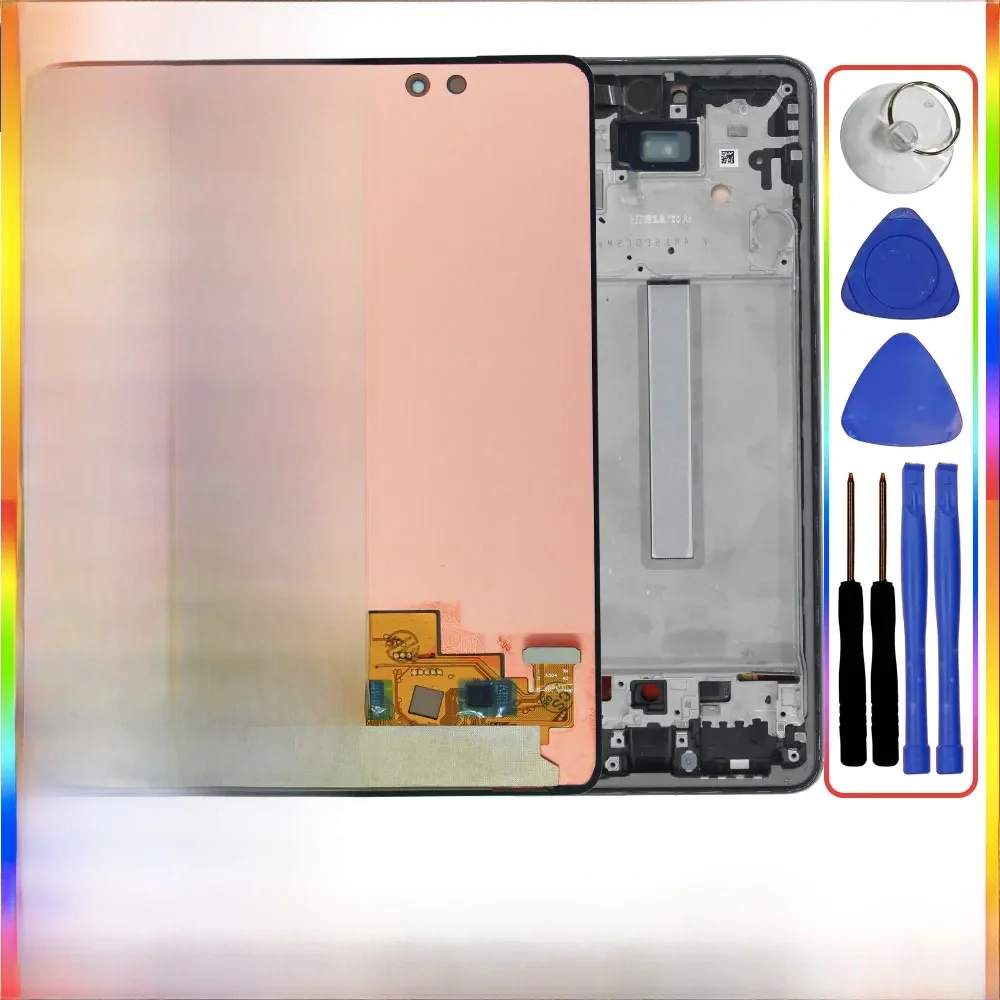Wyświetlacz Super AMOLED LCD do Samsung Galaxy A53 5G A536B, wraz z ramką – zestaw do wymiany, obejmujący wyświetlacz LCD, ekran dotykowy i moduł dotykowy. — zdjęcie produktu 7