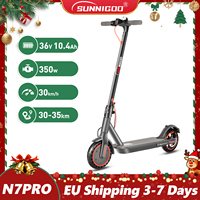 SUNNIGOO N7PRO 350W Adult Electric Scooter With APP 36V 10.4Ah Escooter 30km/h Kick Scooter Lightweight Long Range 30km Scooter