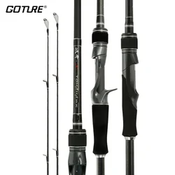 Goture MH+H Double Tips Fishing Rod 30T Carbon Fiber Spinning Casting Rod 1.83m-2.4m Lure Rod  For Saltwater Freshwater 7-45g