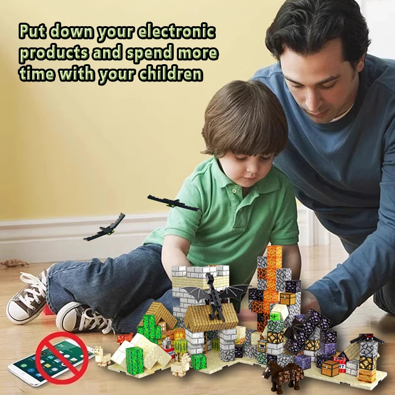 Moje magnetyczne klocki konstrukcyjne 3D, seria Desert, magnetyczne klocki konstrukcyjne DIY dla dzieci, prezenty dla dzieci