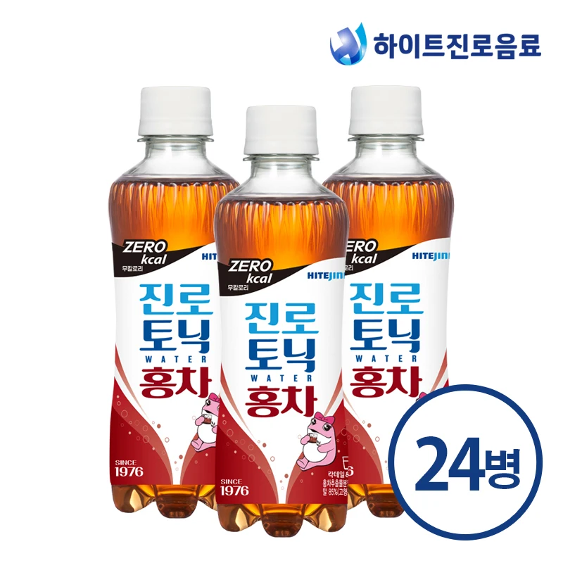 Jinrotonic water black tea 300ml 24 bottles