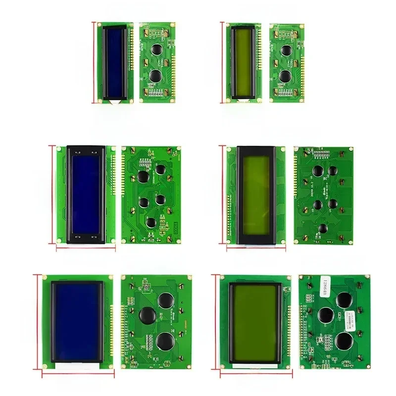 5 sztuk LCD1602 LCD 1602 2004 12864 moduł niebieski zielony ekran 16x2 20X4 znak moduł wyświetlacza LCD kontroler HD44780 — zdjęcie 2