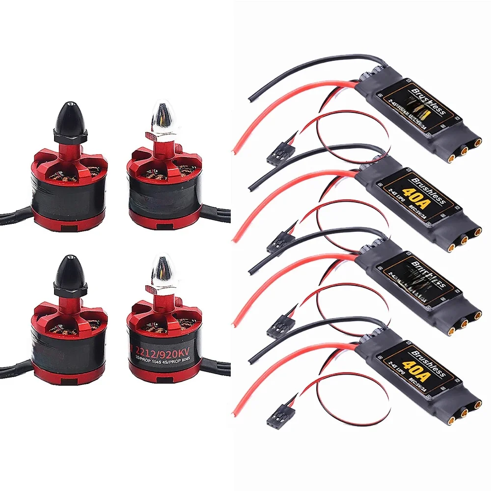 Contrôleur de vitesse électronique 40A ESC avec BEC 2-4S Brushless ESC + moteur 2212 920kv pour hélicoptère Quadcopter F450 F550 RC
