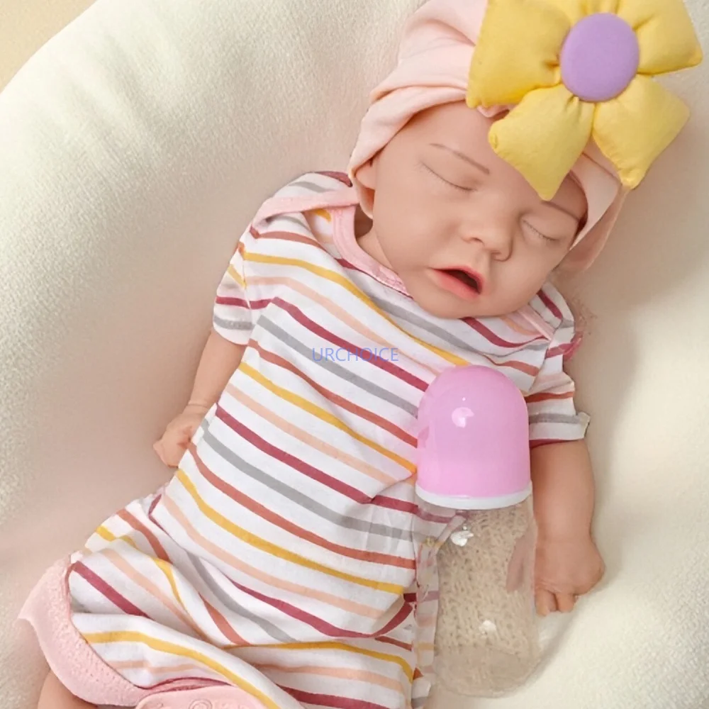 

Очаровательная 18-дюймовая силиконовая кукла реборн с ручной росписью, реалистичная возрождение для маленьких девочек, коллекционеров кукол, родителей, психотерапевтов