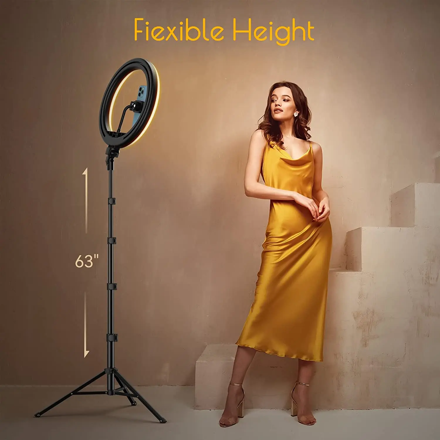 Ring Light 12 inch with Stand and Phone Holder, Perfect Selfie Ringlight for YouTube/Tiktok/Makeup/Vlog/Photography/Filming