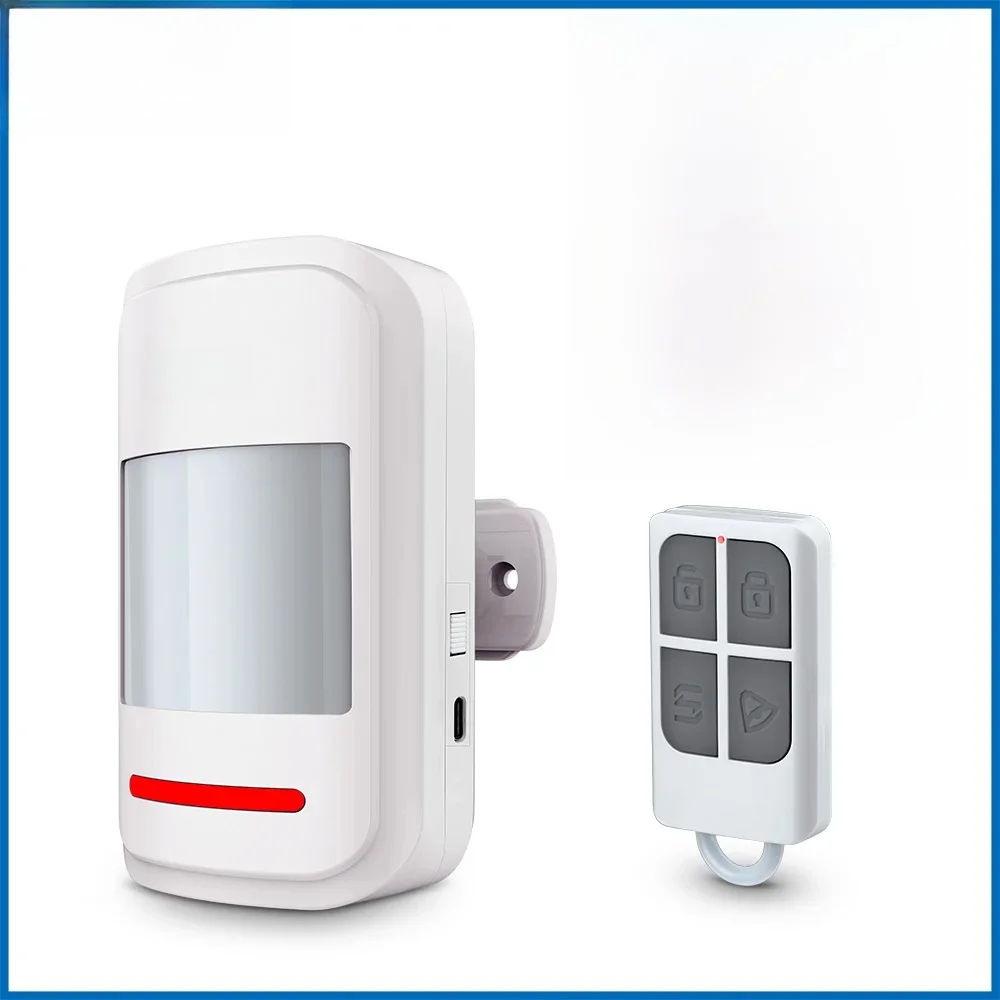 KERUI HW19 PIR Bewegingssensor Detector Alarm met Alarmgeluid / Deurbel Ring Afstandsbediening om SOS te schapen/uitschakelen voor oudere kinderen - afbeelding 2
