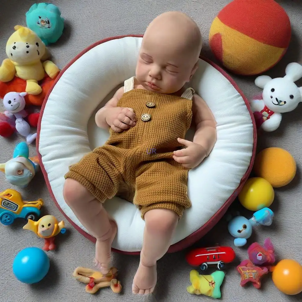 

Lifelike Reborn Baby Doll 17Inch Soft Flexible Silicone Rebirth Babies Girl & Boy Spain Doll Art Collection & Christmas Gift