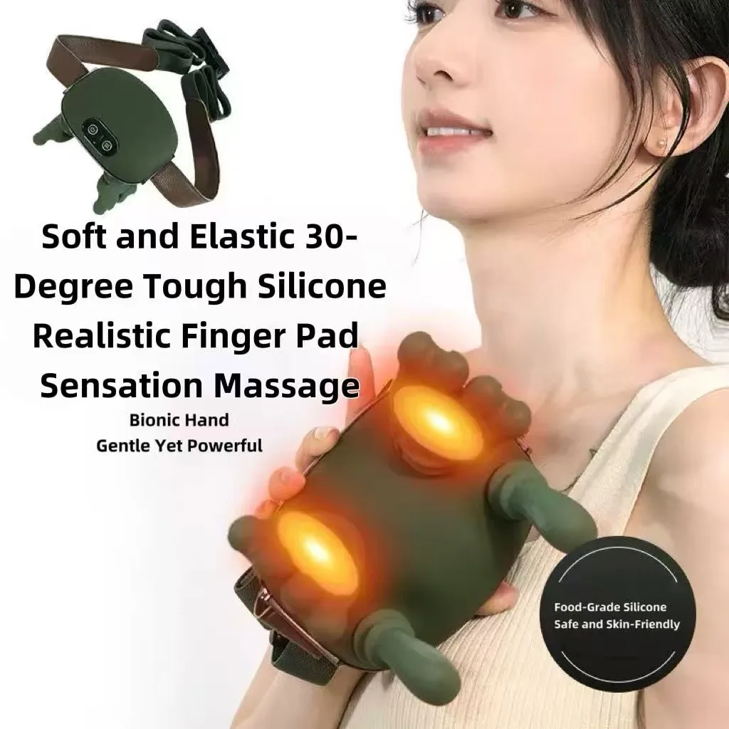 

Электрический бионический массажер для шеи и плеч с подогревом спины, 3-уровневые режимы, подушка для разминания мышечной терапии, шеи, талии, ног, релаксация тела