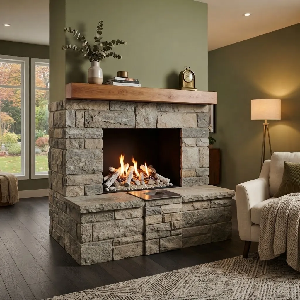 Modern Built-in Smart Bioethanol Fireplace Insert SXFireplace Automatic Electronic Ethanol Burner Ventless Fire Pit for Home Hea