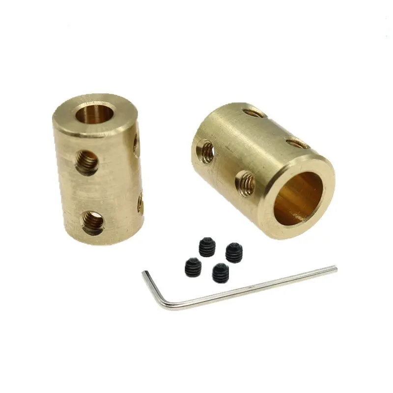 Brass Motor Shaft Coupling Coupler Sleeve Adapter 3.17/4/5/6/8/10/12mm Suitable For Remote Control Boats, Cars And Airplanes