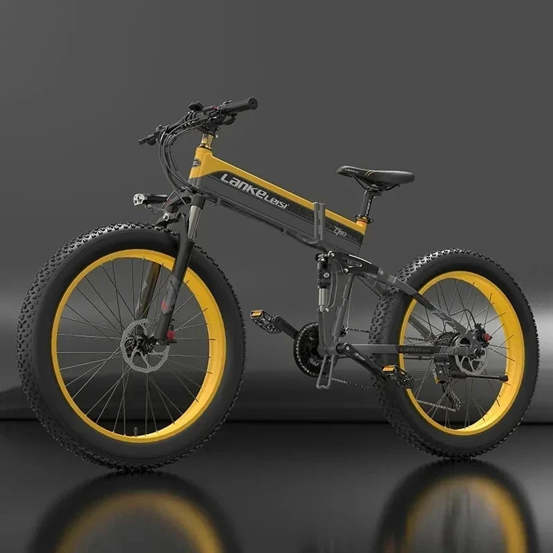 Lankeleisi 전기 자전거 팻 Ebike 접이식 전기 자전거, 산악 자전거, MTB 전기 자전거, 26 인치, 1000W, 48V, 신제품