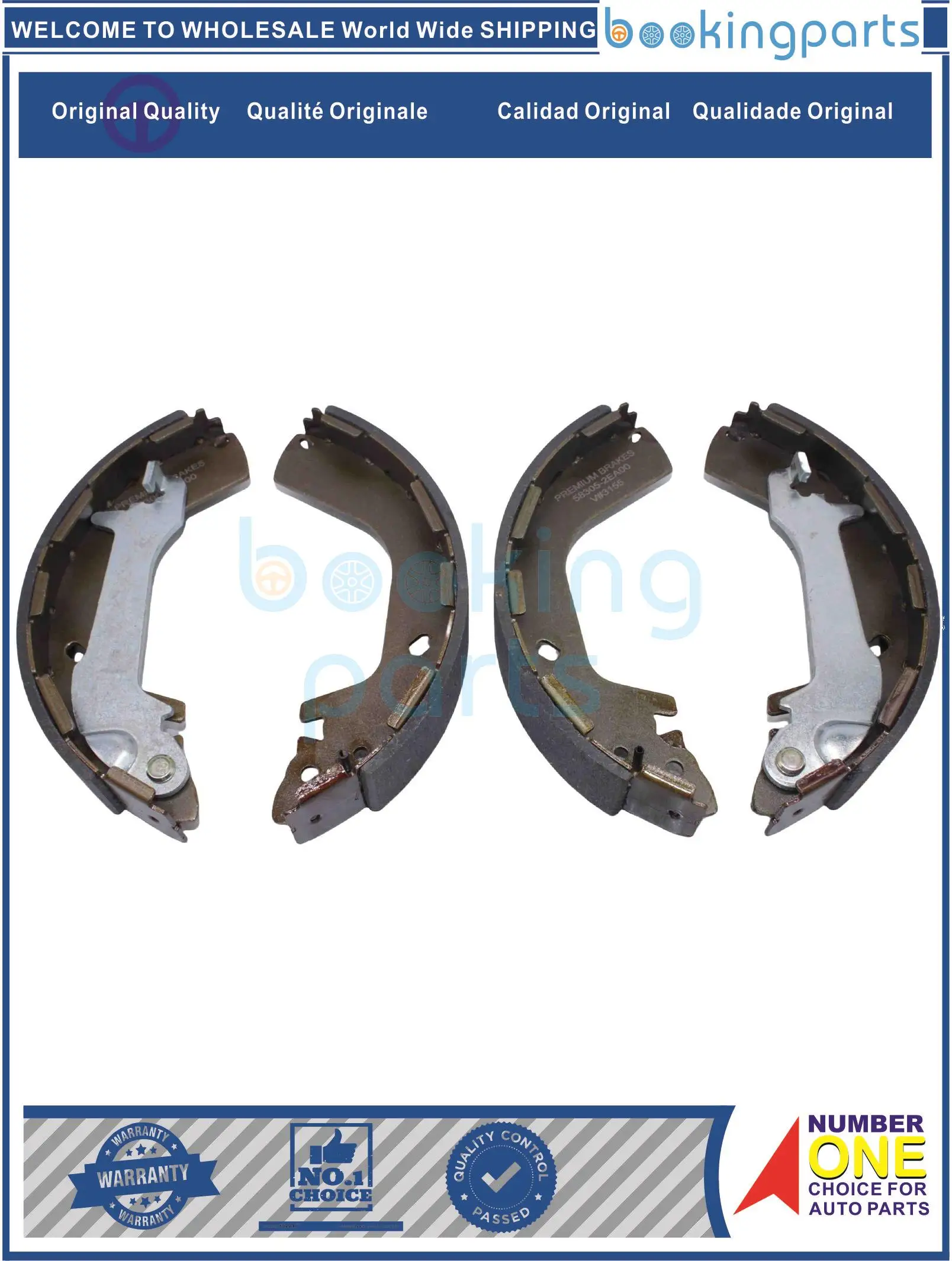 

BKS60960,Brake Shoe For HYUNDAI TUCSON JM 04-,SONATA NF 05-[2.0L,2.4L],08-[3.3L], SPORTAGE JE 05-09[2.0L][WIDTH=27,TIPO GRANDE]