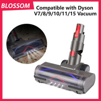 Roller Brush Head for Dyson V7 V8 V10 V11 V15 Cordless Vacuum Cleaner Replacement Parts Head with LED Headlight