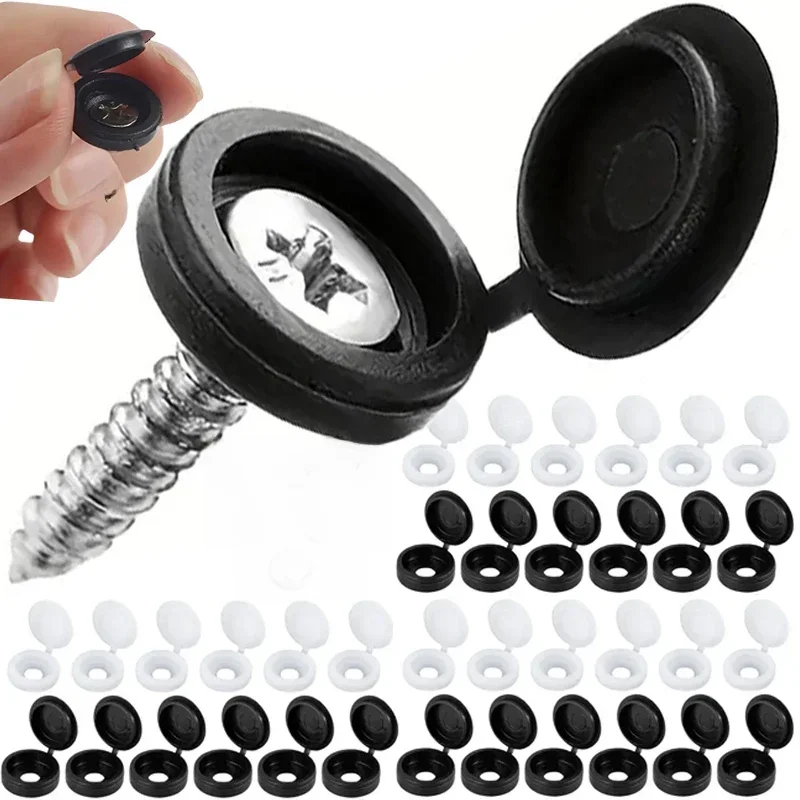 10/100 pièces vis couvercle décoratif vis croisée bouchon à ongles boucle pliante pour meubles de voiture écrous décoratifs couverture boulons matériel