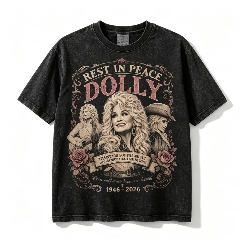 Dolly Parton Memorial Tribute Shirt, Forever Country 1946-2026 Music Tee Unisex Dollywood Fan Tshirt
