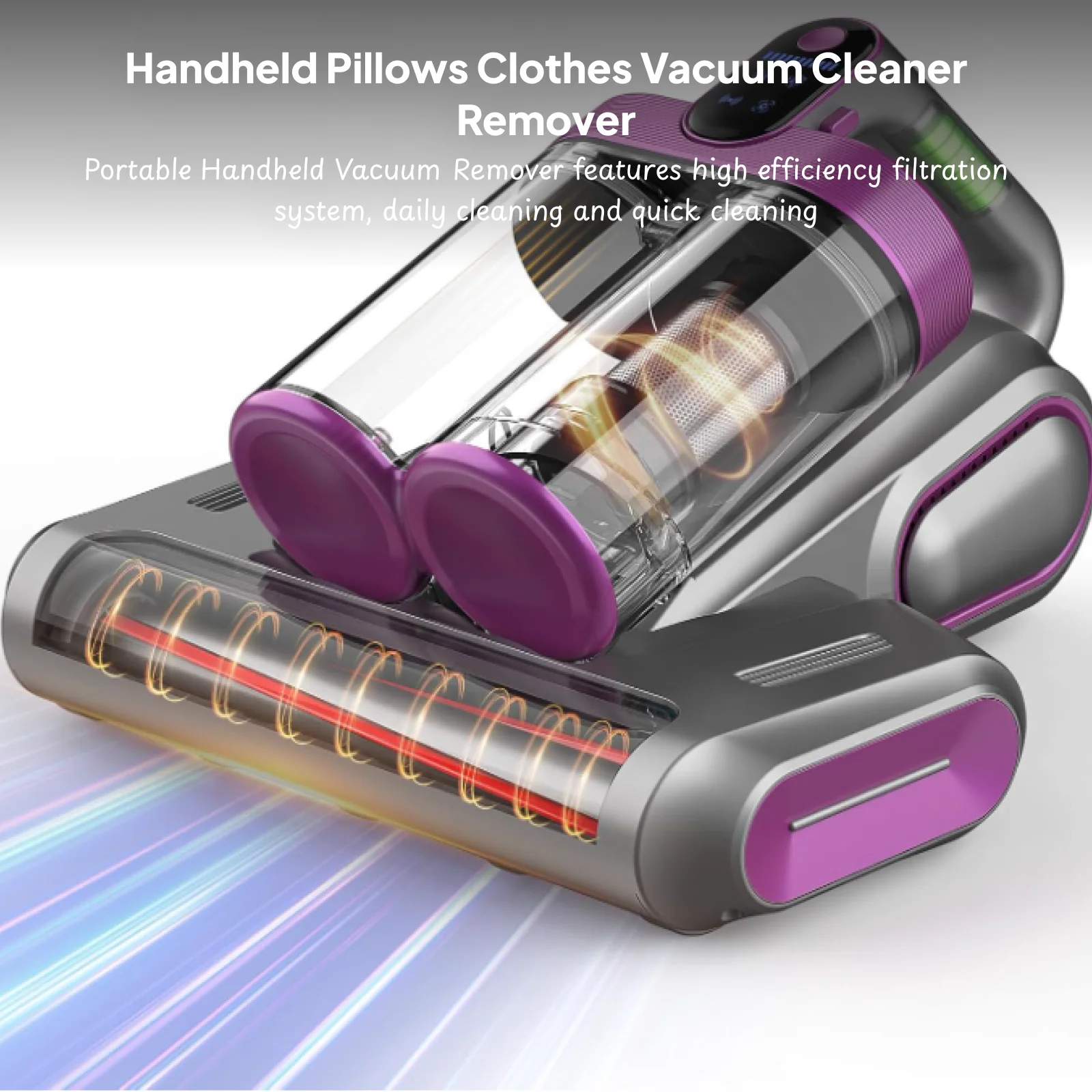 

Портативный ручной пылесос, мощный всасывающий беспроводной мини-перезаряжаемый беспроводной пылесос для дивана-кровати, простыней, ковров, автомобилей