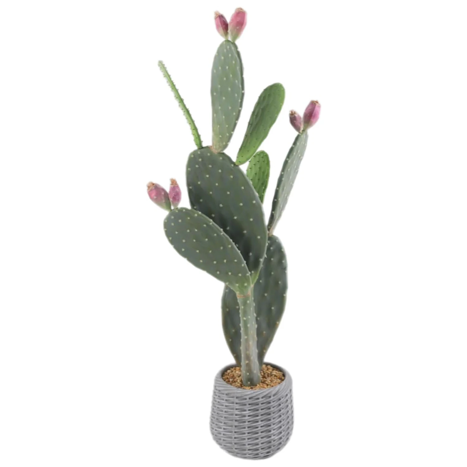 Pianta di cactus artificiale in vaso, alta 106 cm, cactus finto di grandi dimensioni, cactus desertici finti, cactus saguaro con vaso, ideale per decorare interni ed esterni, casa, ufficio, negozio,